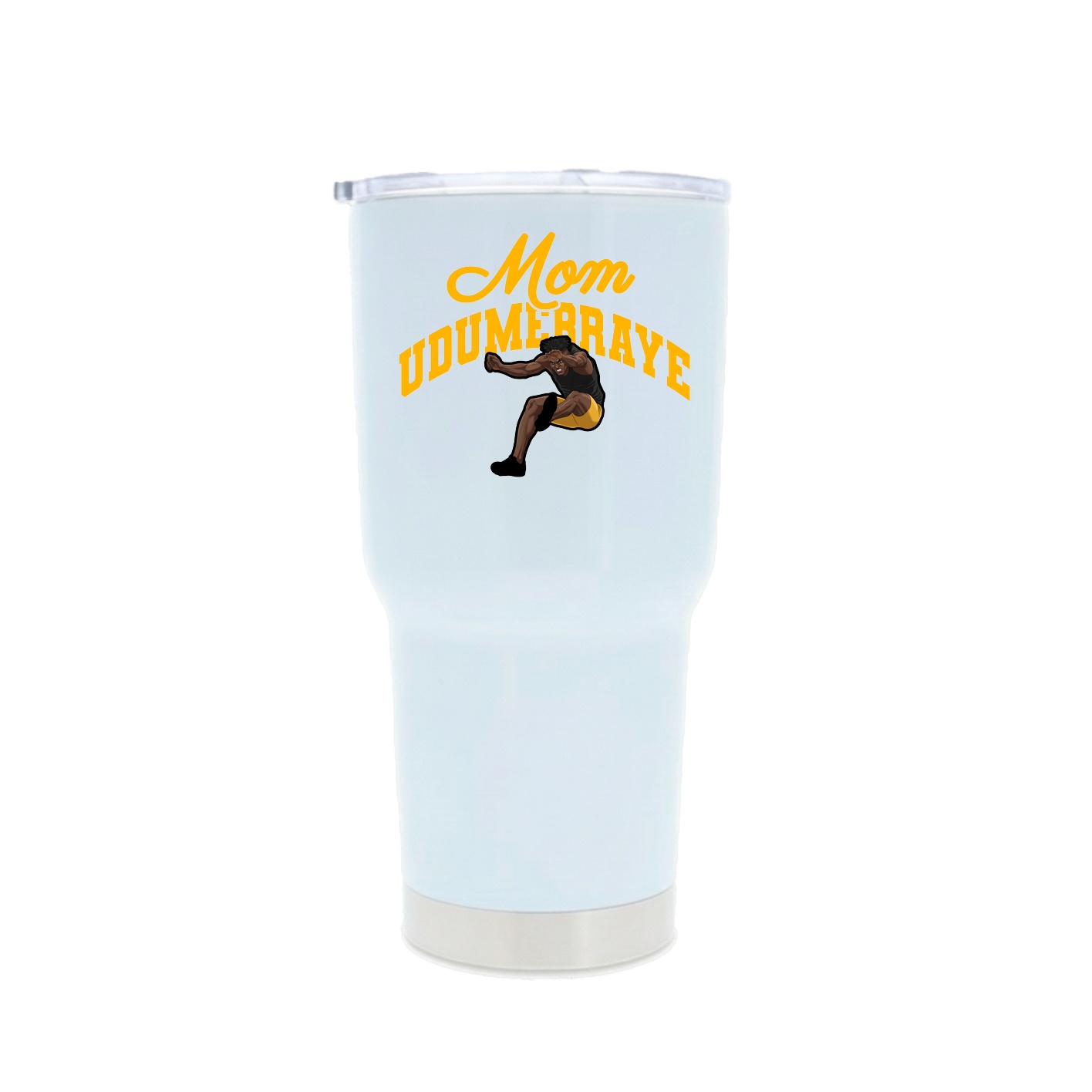 30oz Stainless Steel Tumbler — Mothers Day Arch in White