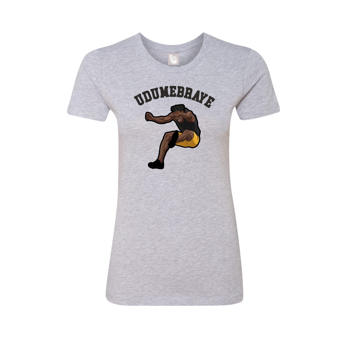 Fitted Women's Tee — Shirsey Arch in Grey