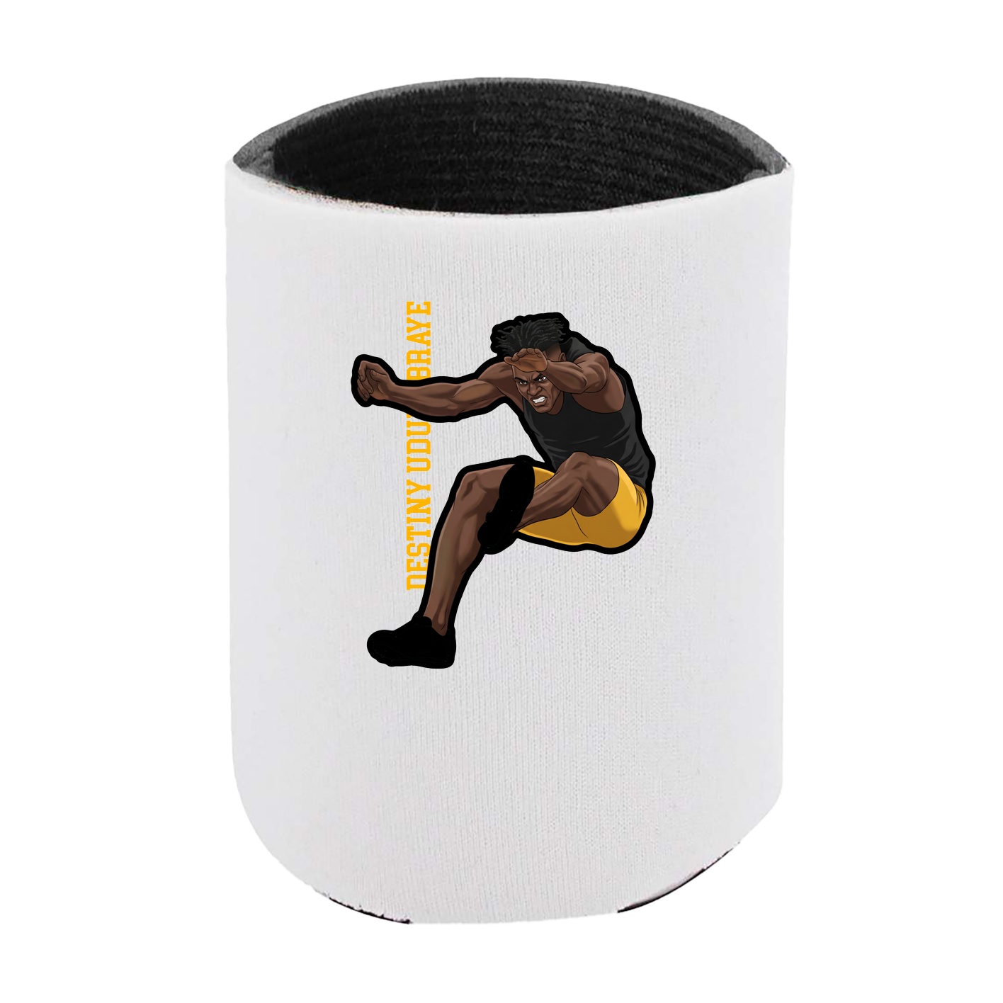 Can Holder — Name Vertical in White