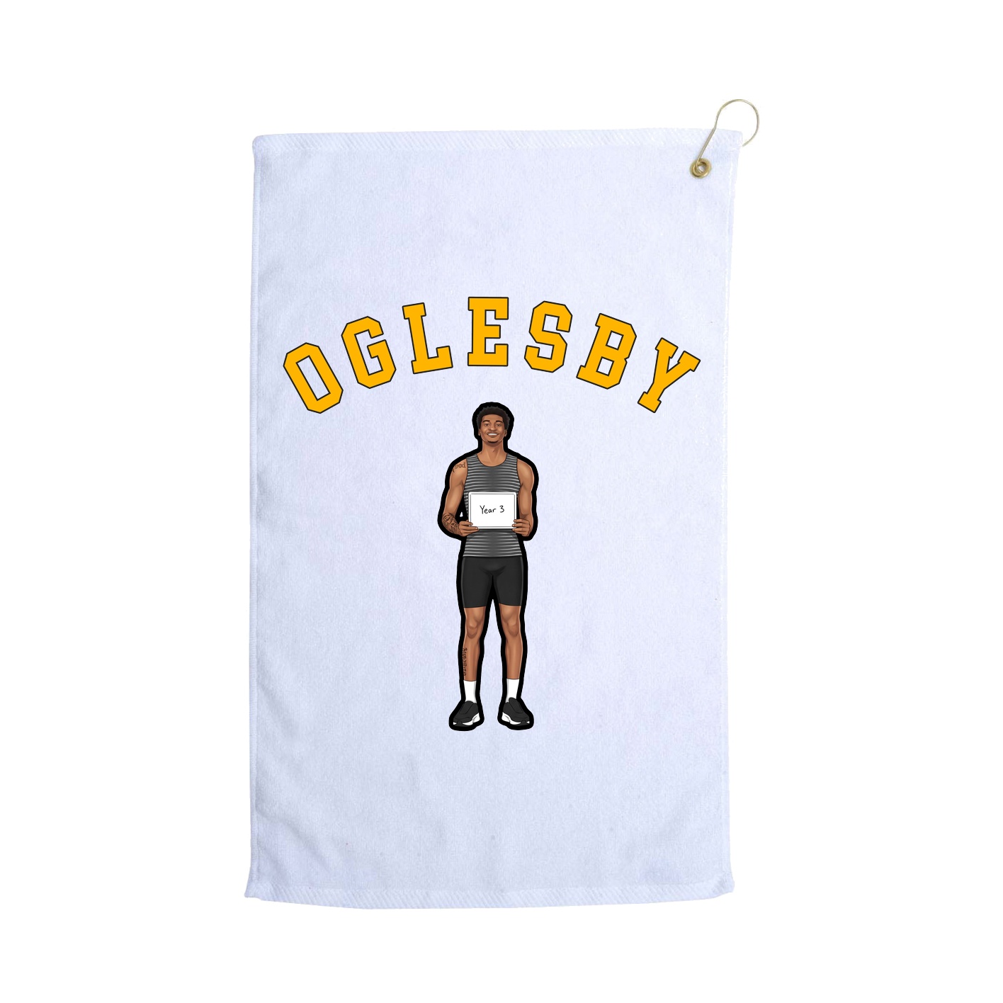 Golf Towel — Shirsey Arch in White