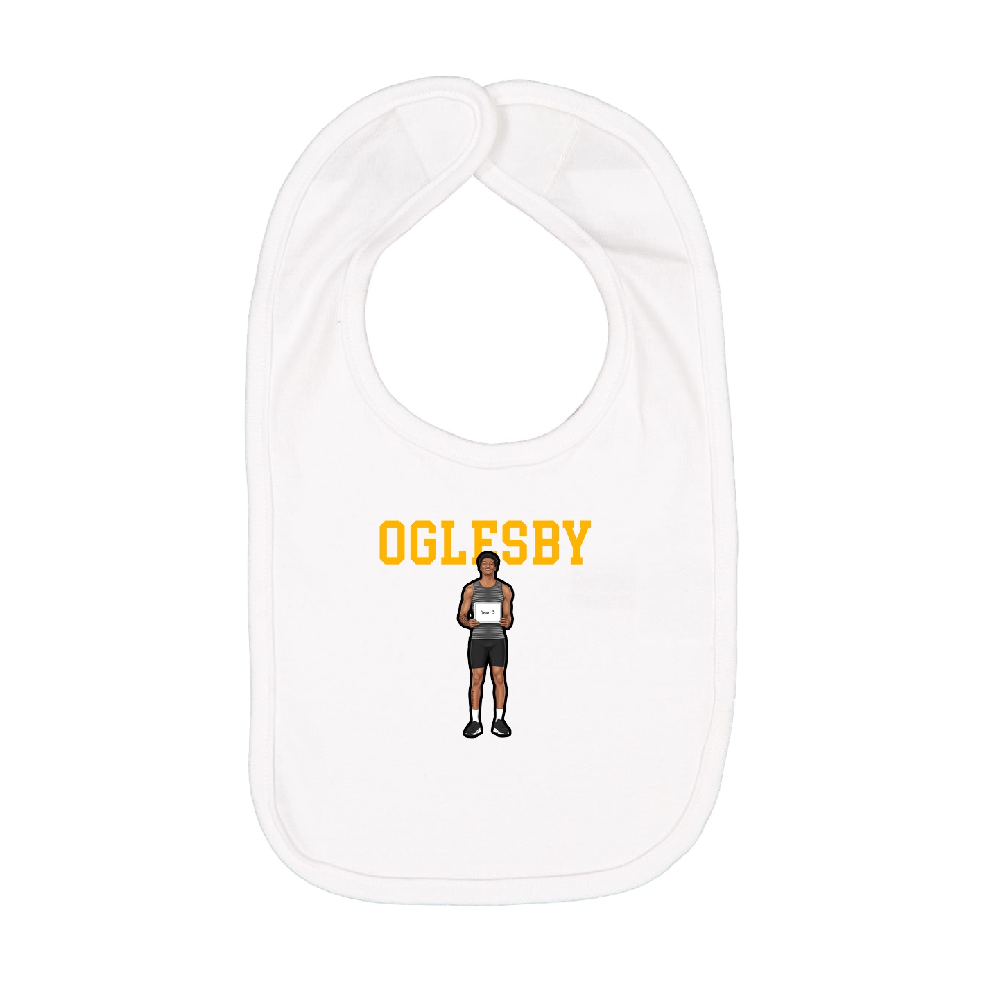 Infant Bib — Shirsey in White