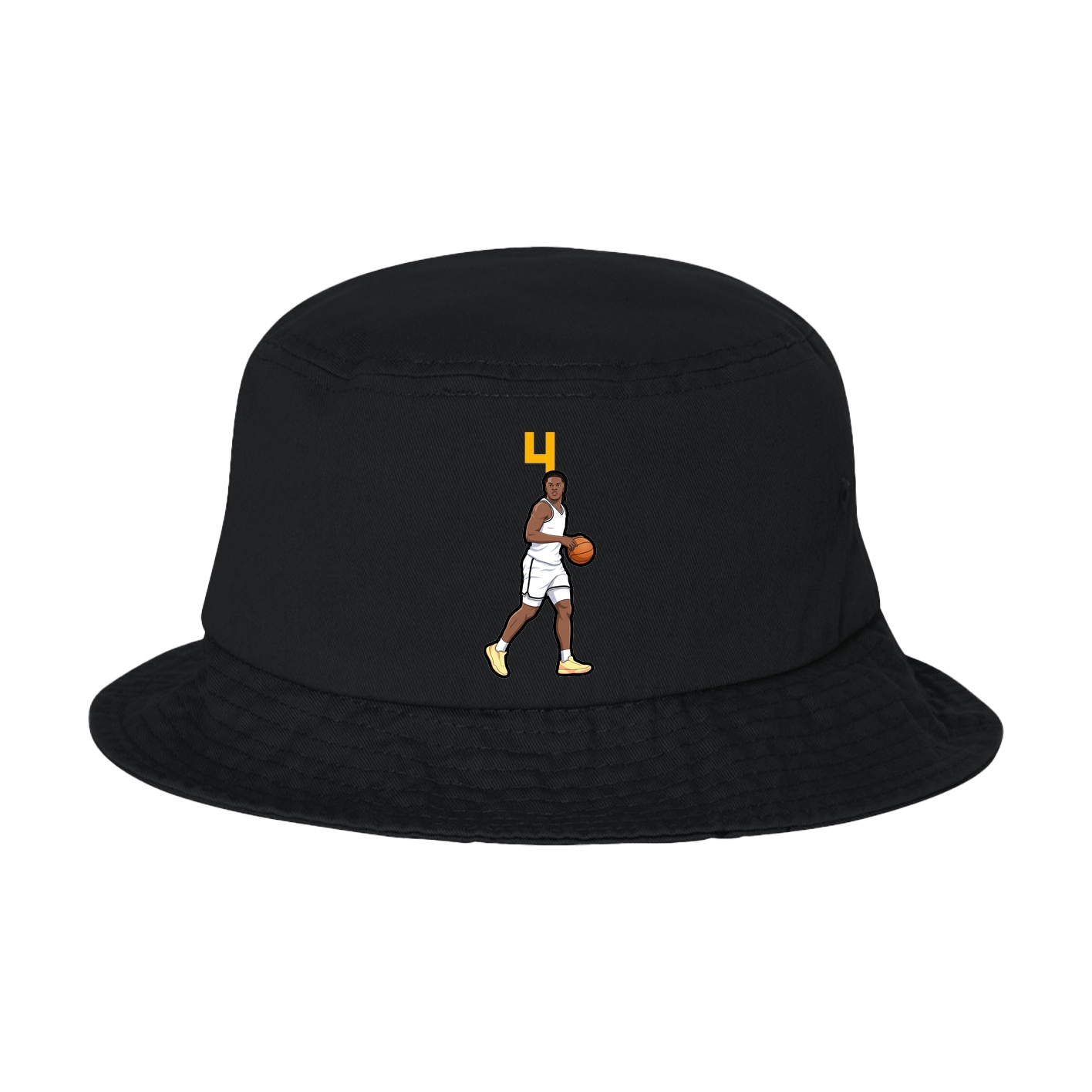 Bucket Cap — Number Top in Black