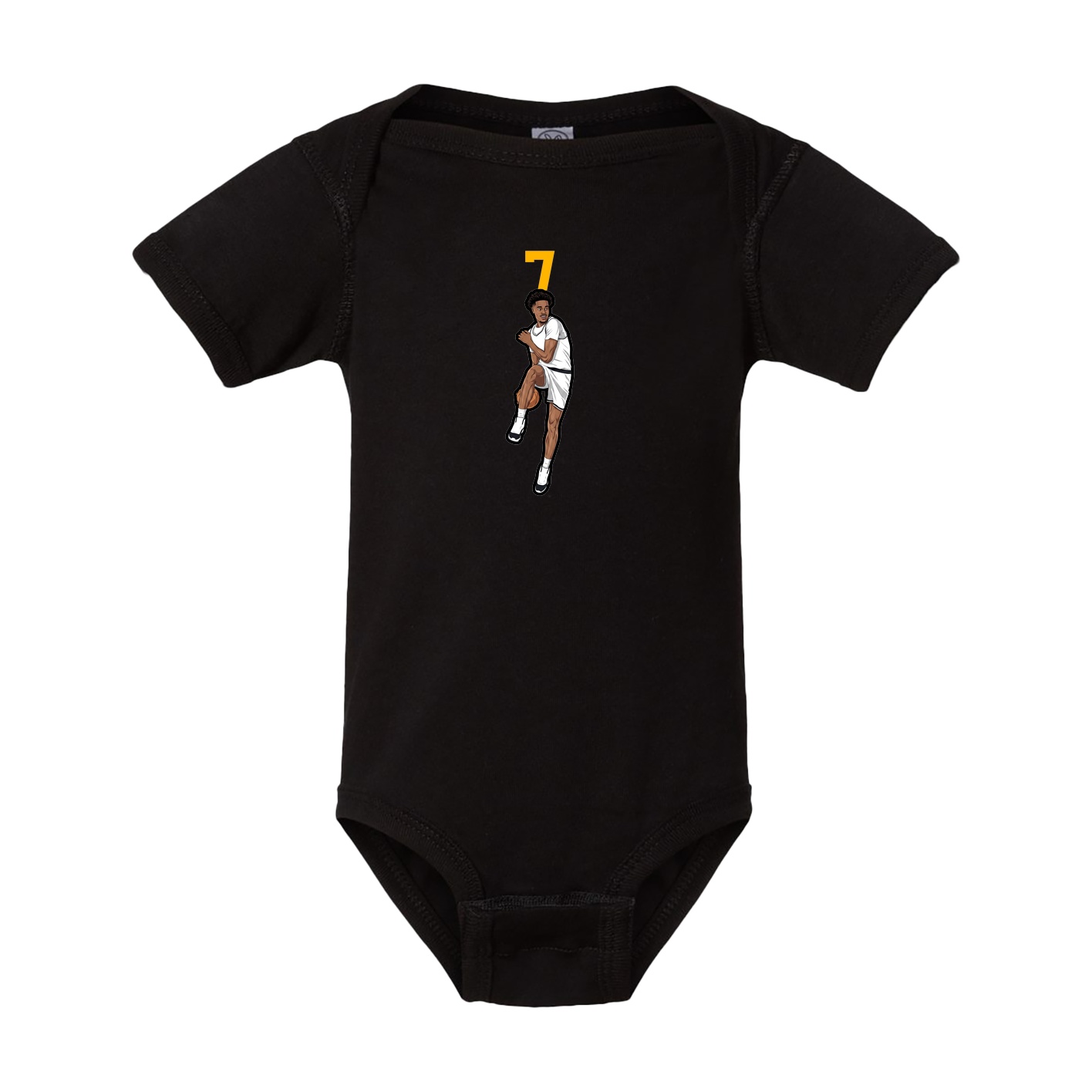 Baby Onesie — Number Top in Black