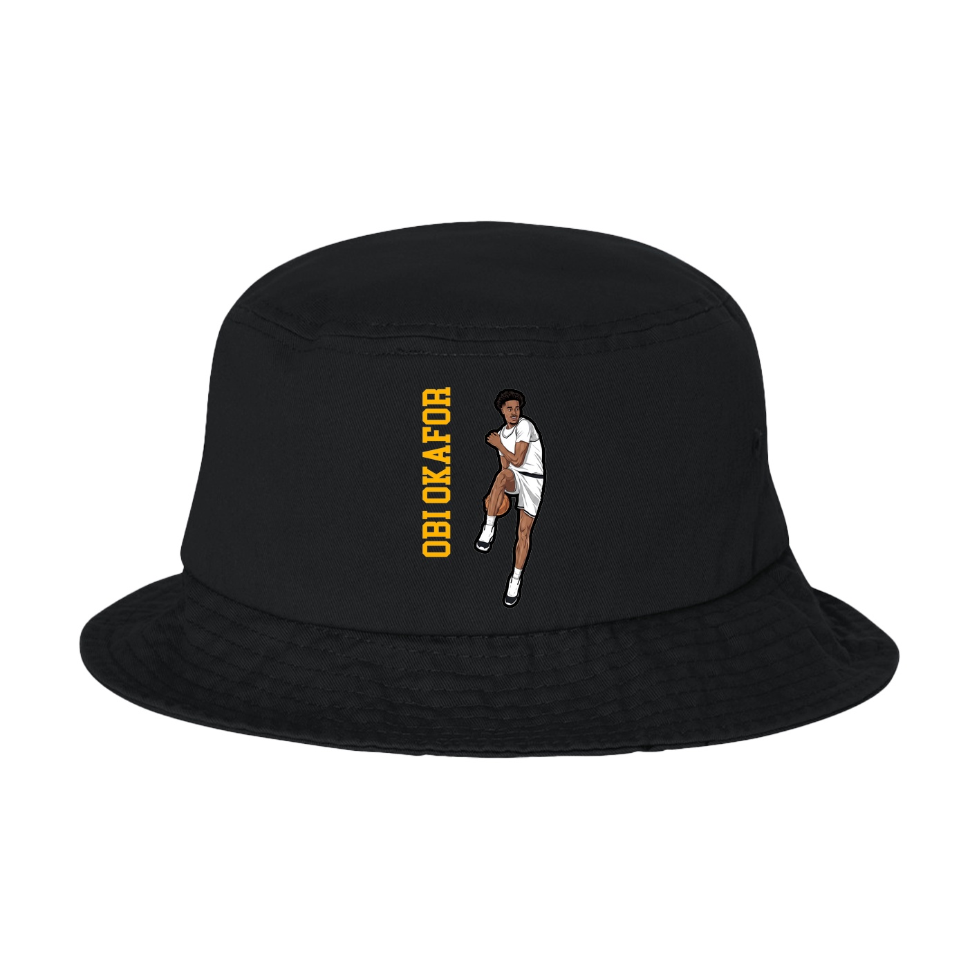 Bucket Cap — Name Vertical in Black