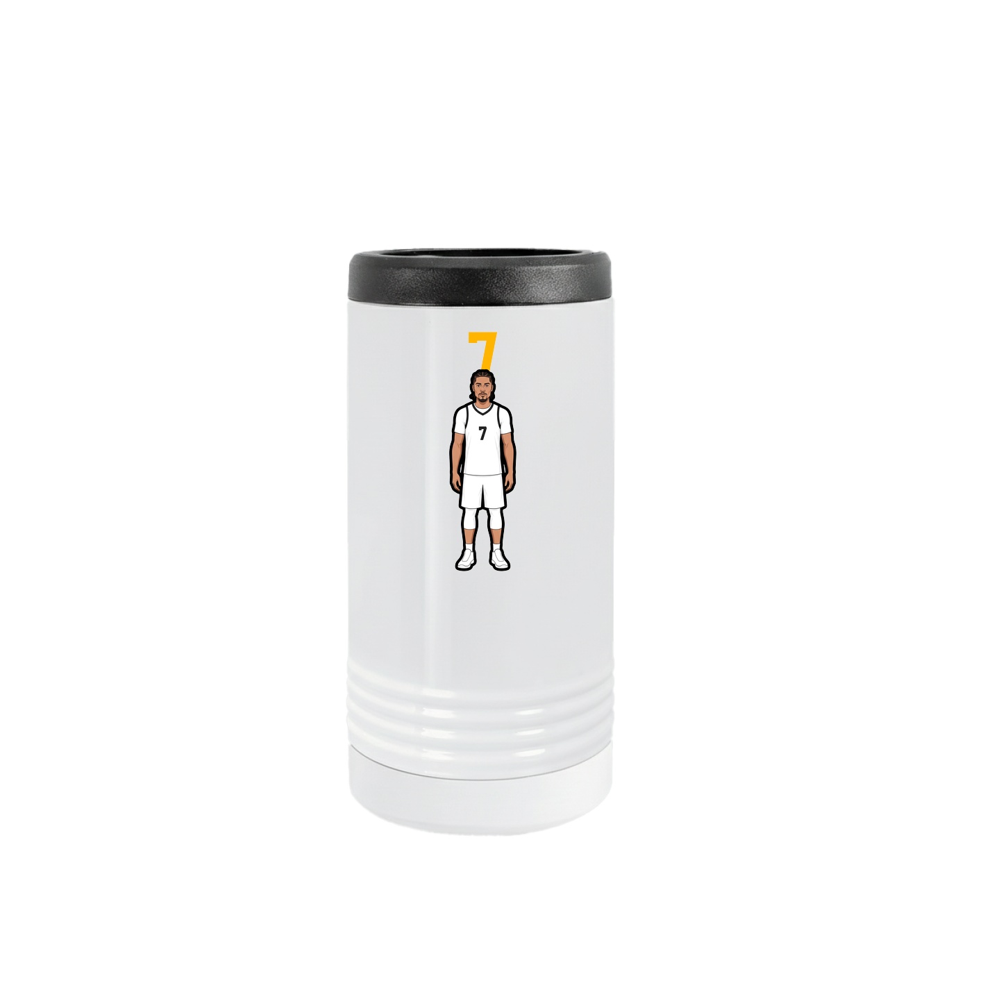 Slim Beverage Holder — Number Top in White