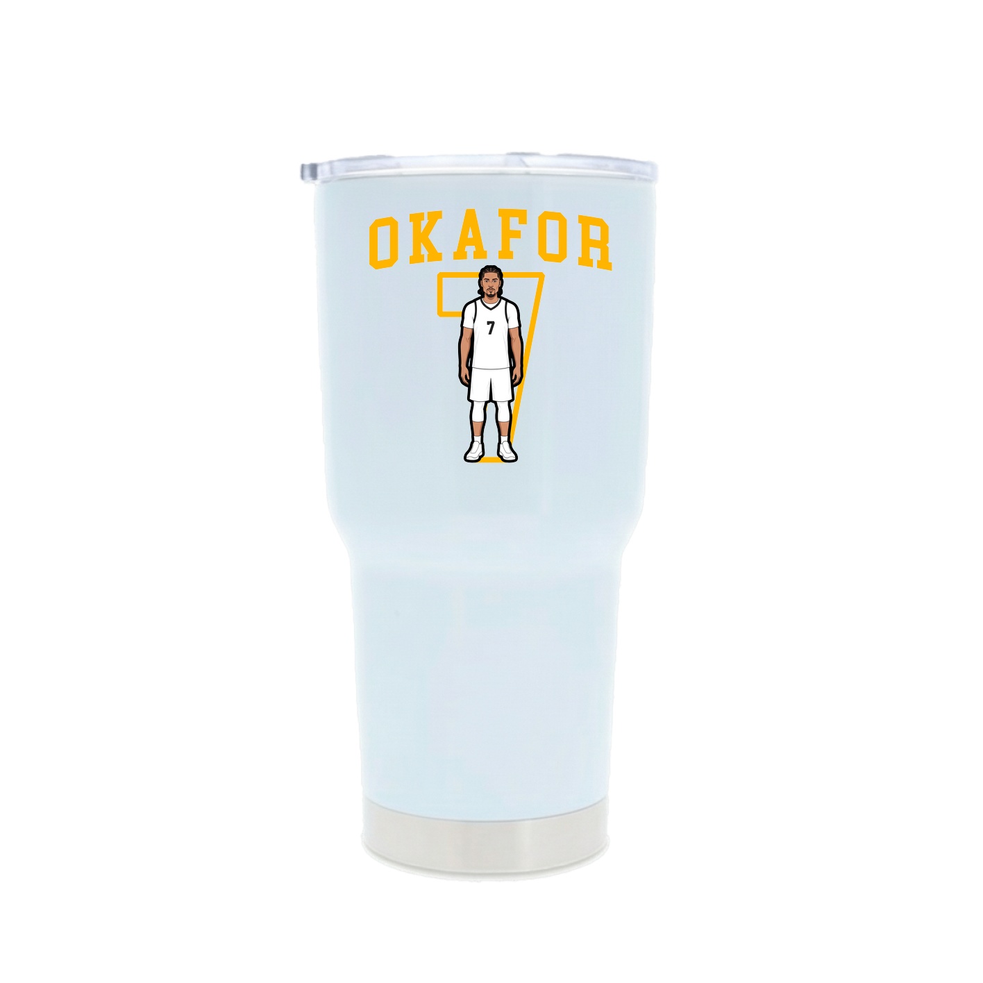 30oz Stainless Steel Tumbler — Shirsey in White