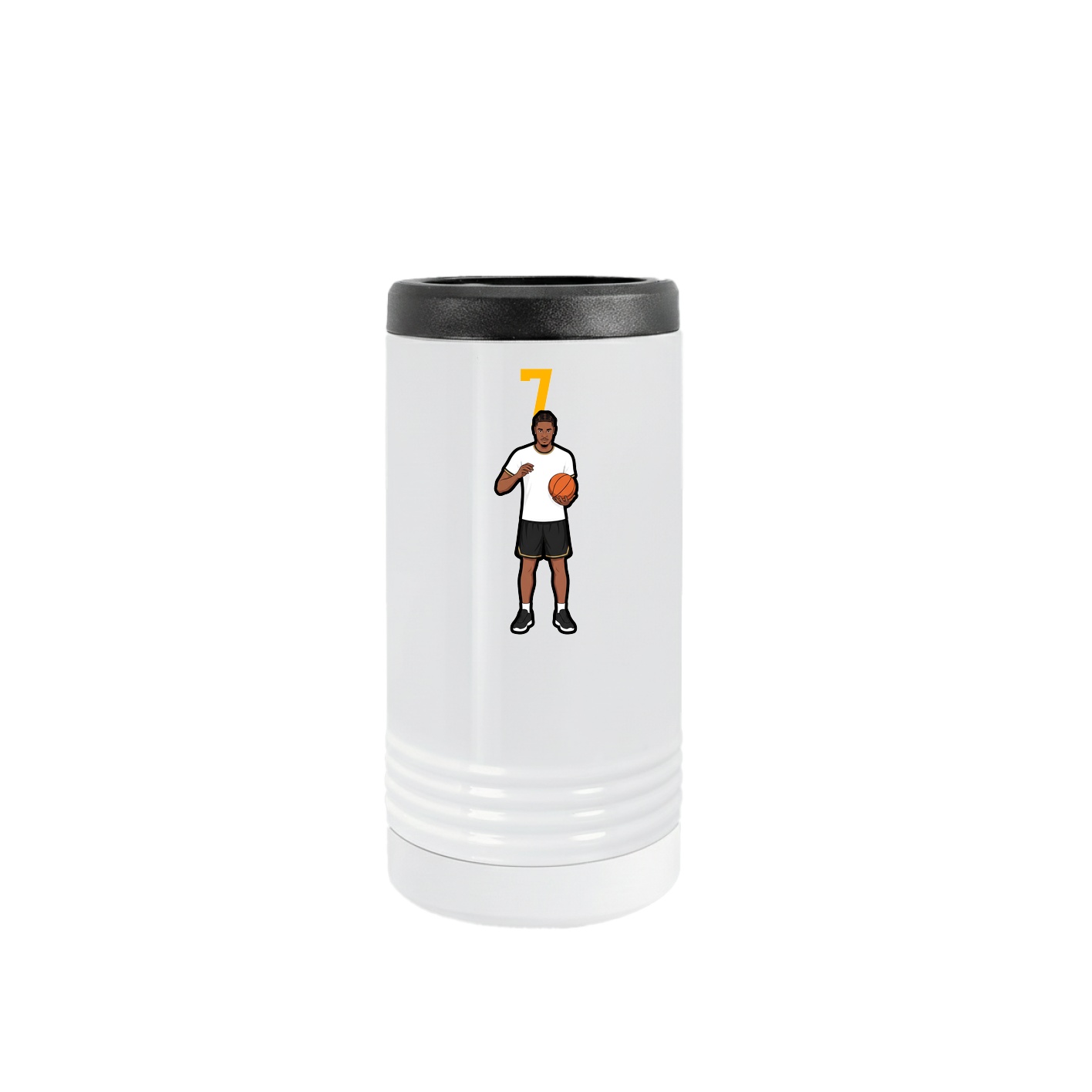 Slim Beverage Holder — Number Top in White