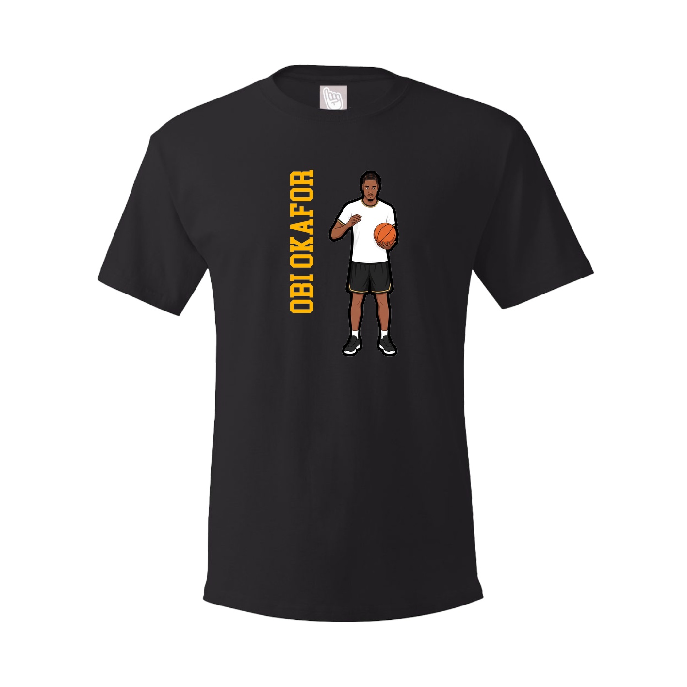 Youth Tee — Name Vertical in Black