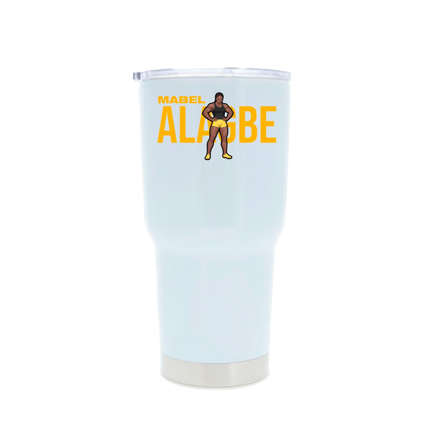 30oz Stainless Steel Tumbler — Player Name in White