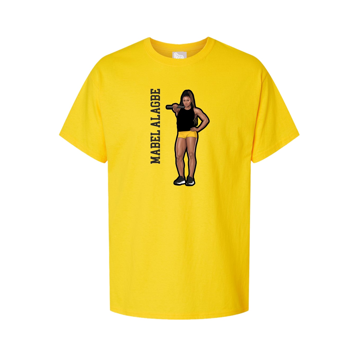 Tee — Name Vertical in Gold
