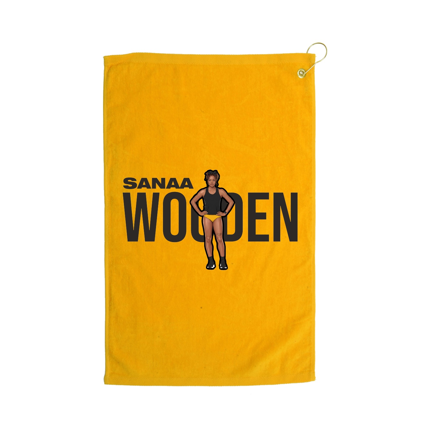 Golf Towel — Player Name in Gold