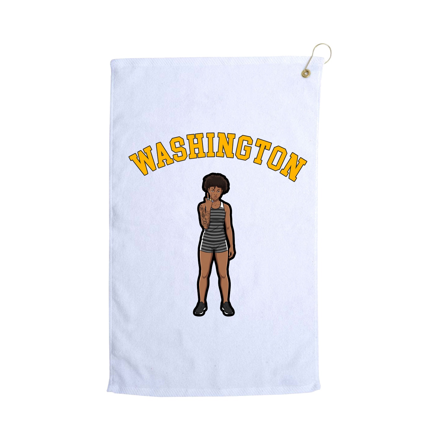 Golf Towel — Shirsey Arch in White