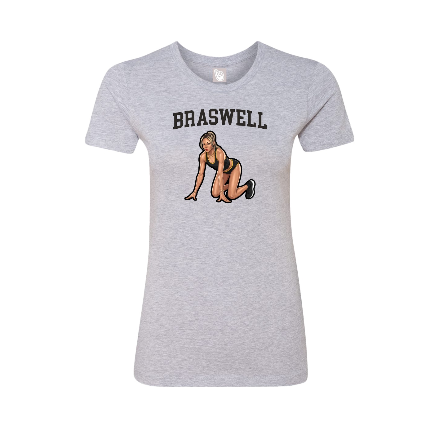 Fitted Women's Tee — Shirsey in Grey