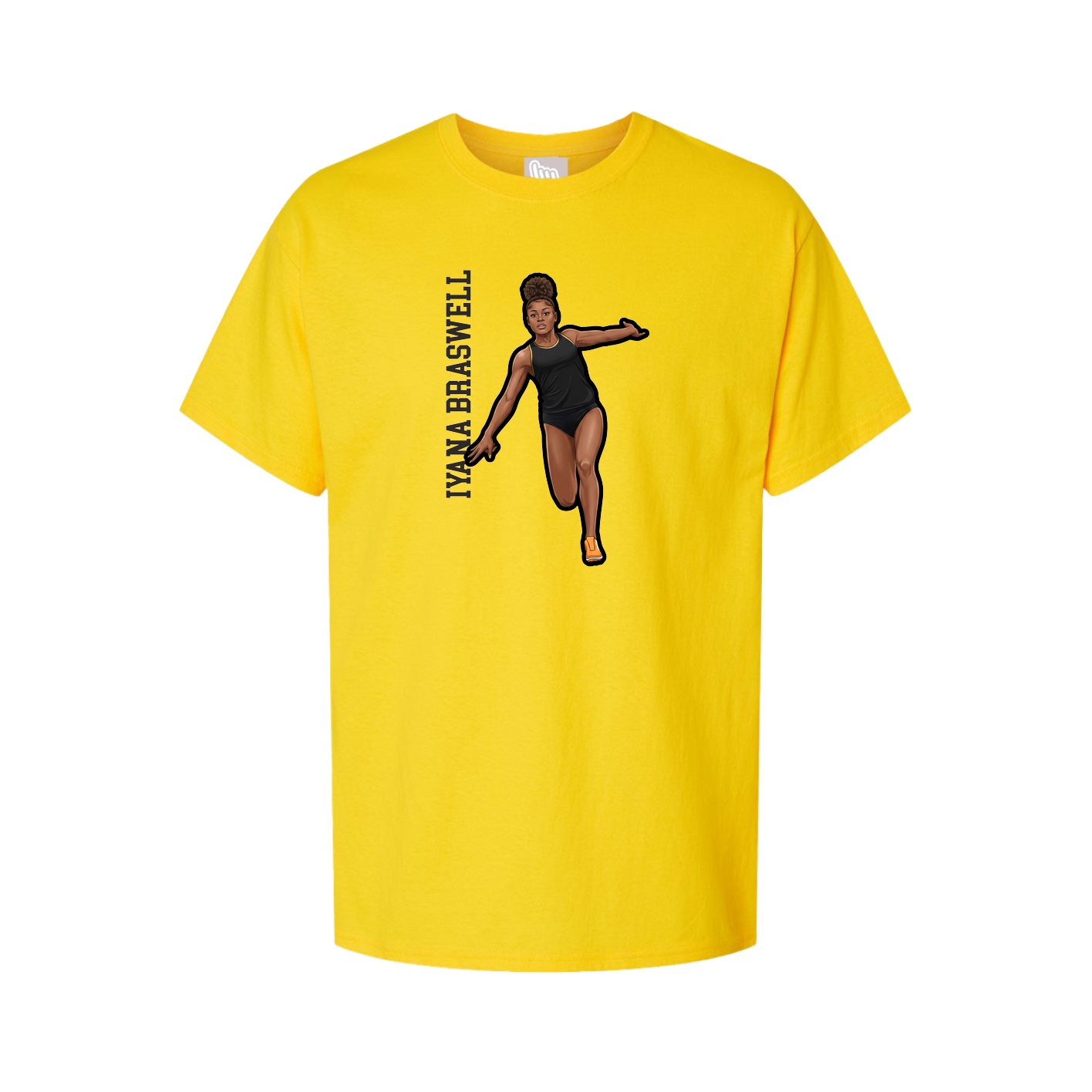 Tee — Name Vertical in Gold
