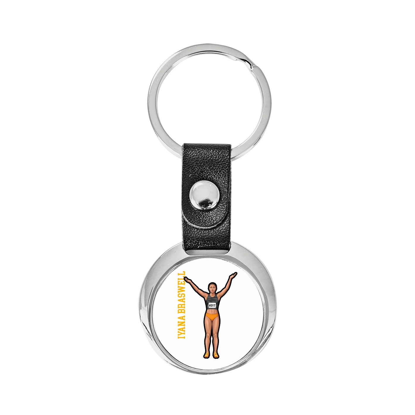 Key Chain — Name Vertical in Classic