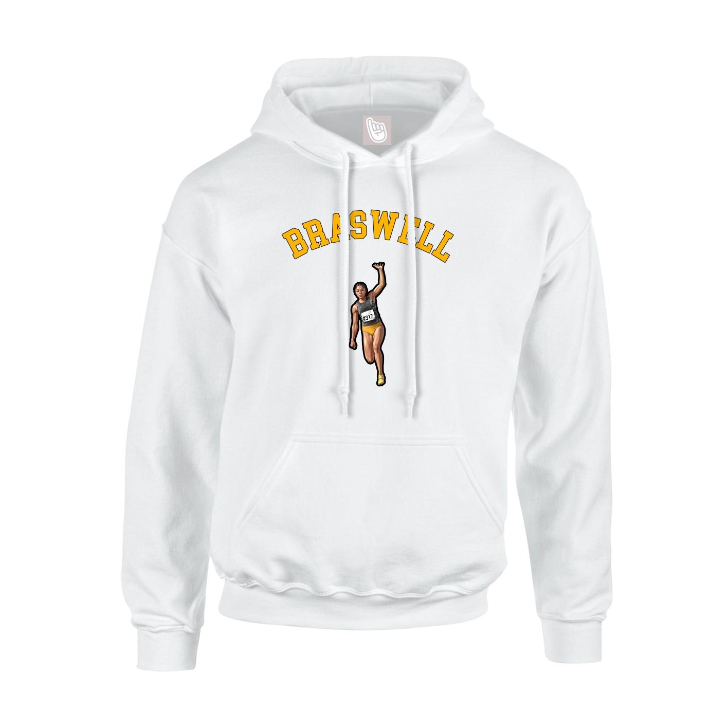 Hoodie — Shirsey Arch in White