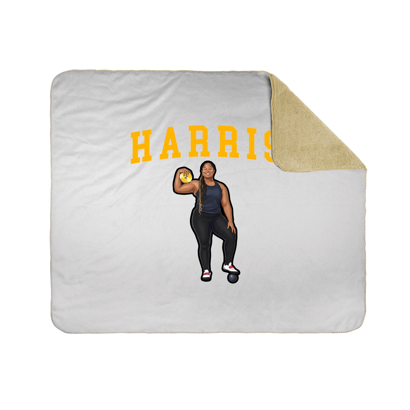 Throw Blanket — Shirsey in White
