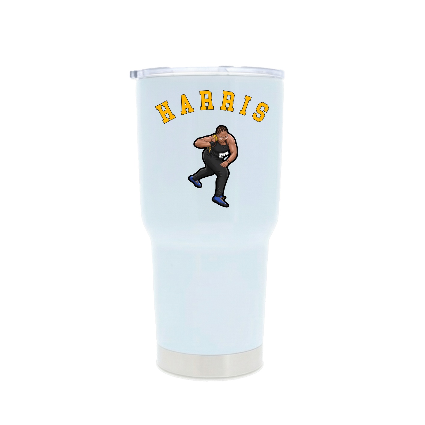 30oz Stainless Steel Tumbler — Shirsey Arch in White
