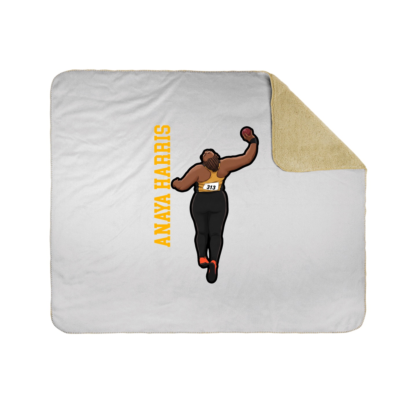 50x60 Sherpa Lined Throw Blanket