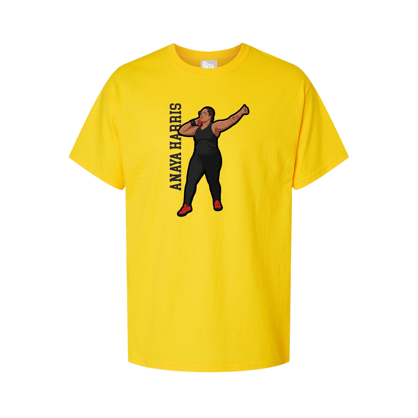 Tee — Name Vertical in Gold