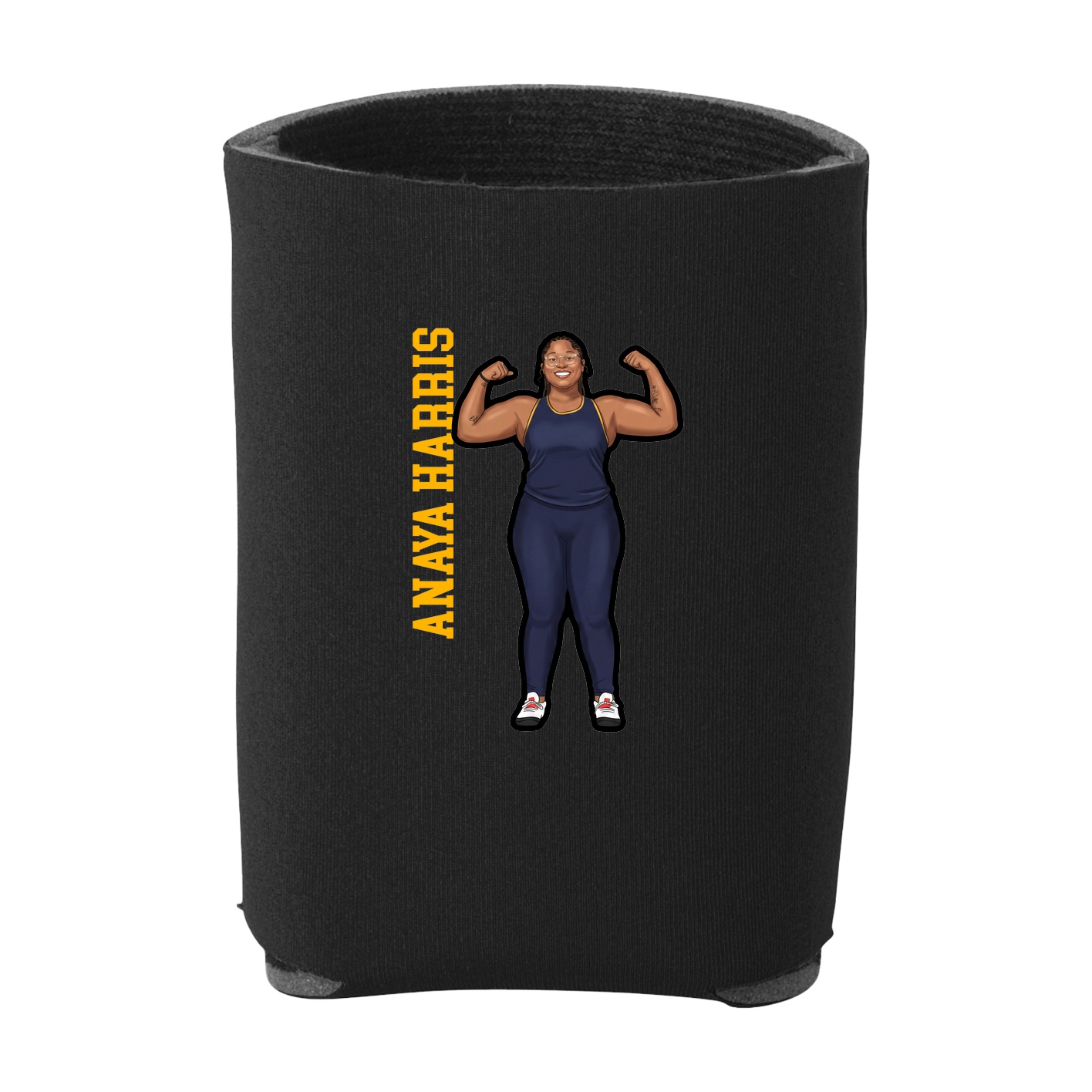 Can Holder — Name Vertical in Black
