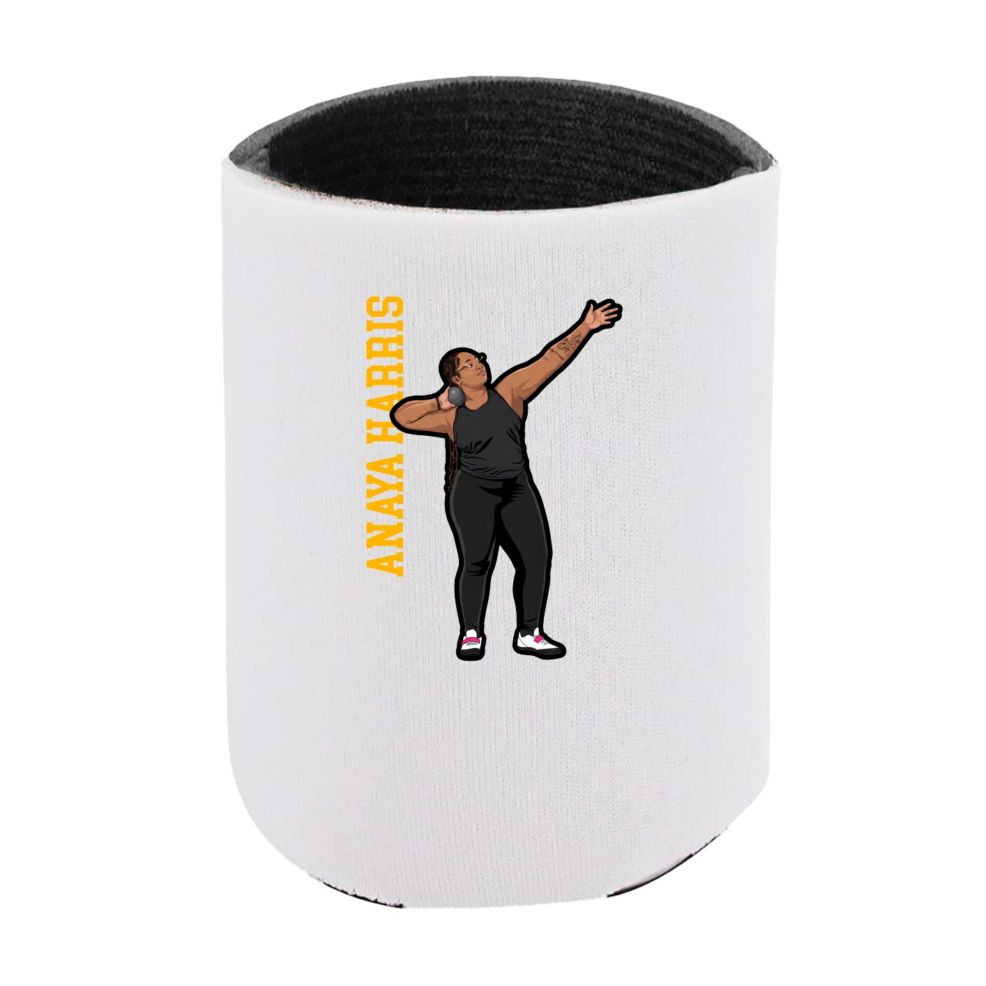 Can Holder — Name Vertical in White