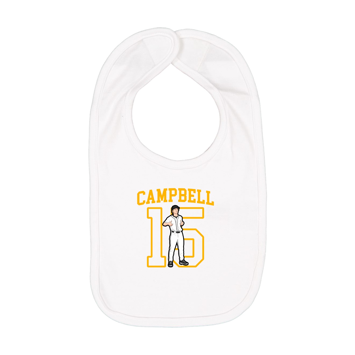 Infant Bib — Shirsey in White