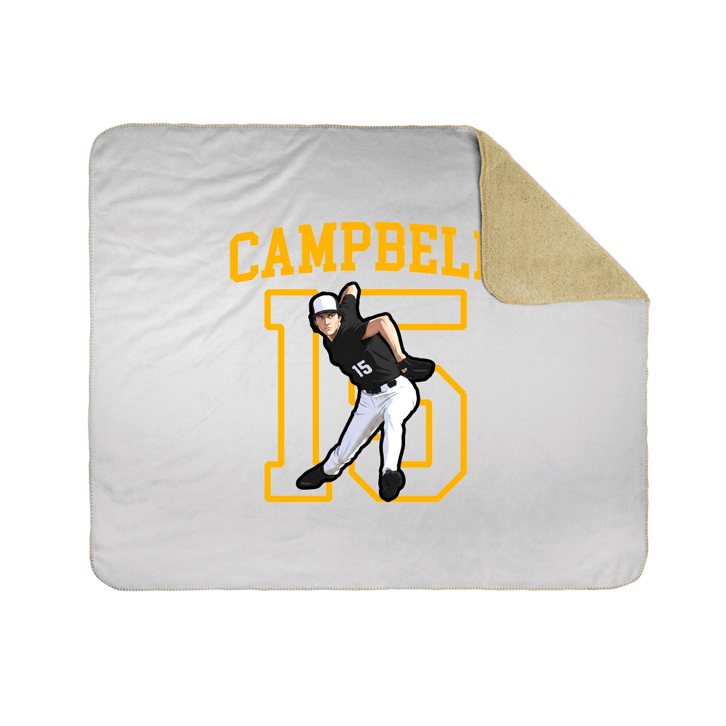 Throw Blanket — Shirsey in White