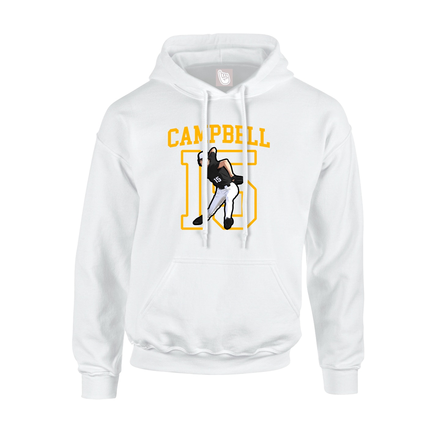 Hoodie — Shirsey in White