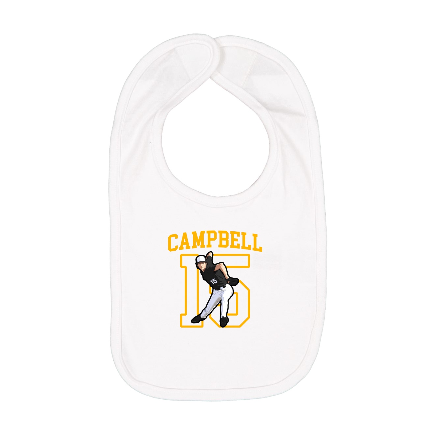 Infant Bib — Shirsey in White
