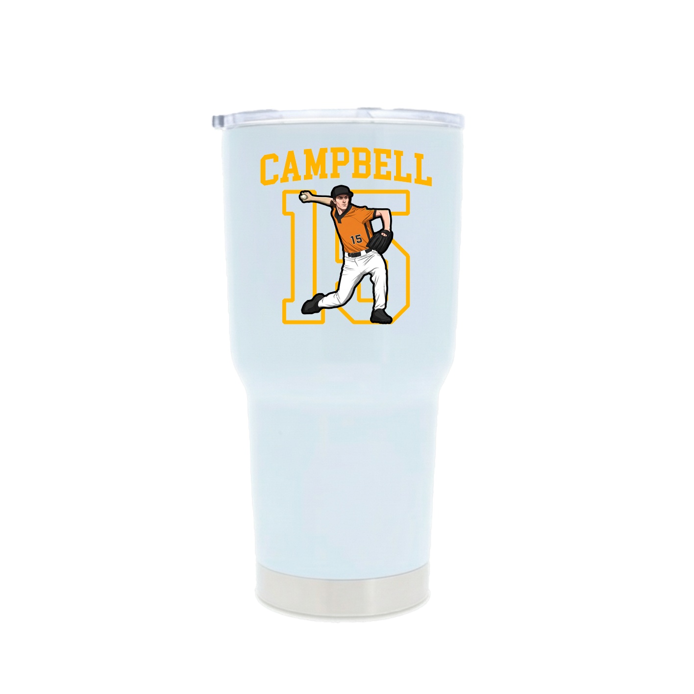 30oz Stainless Steel Tumbler — Shirsey in White