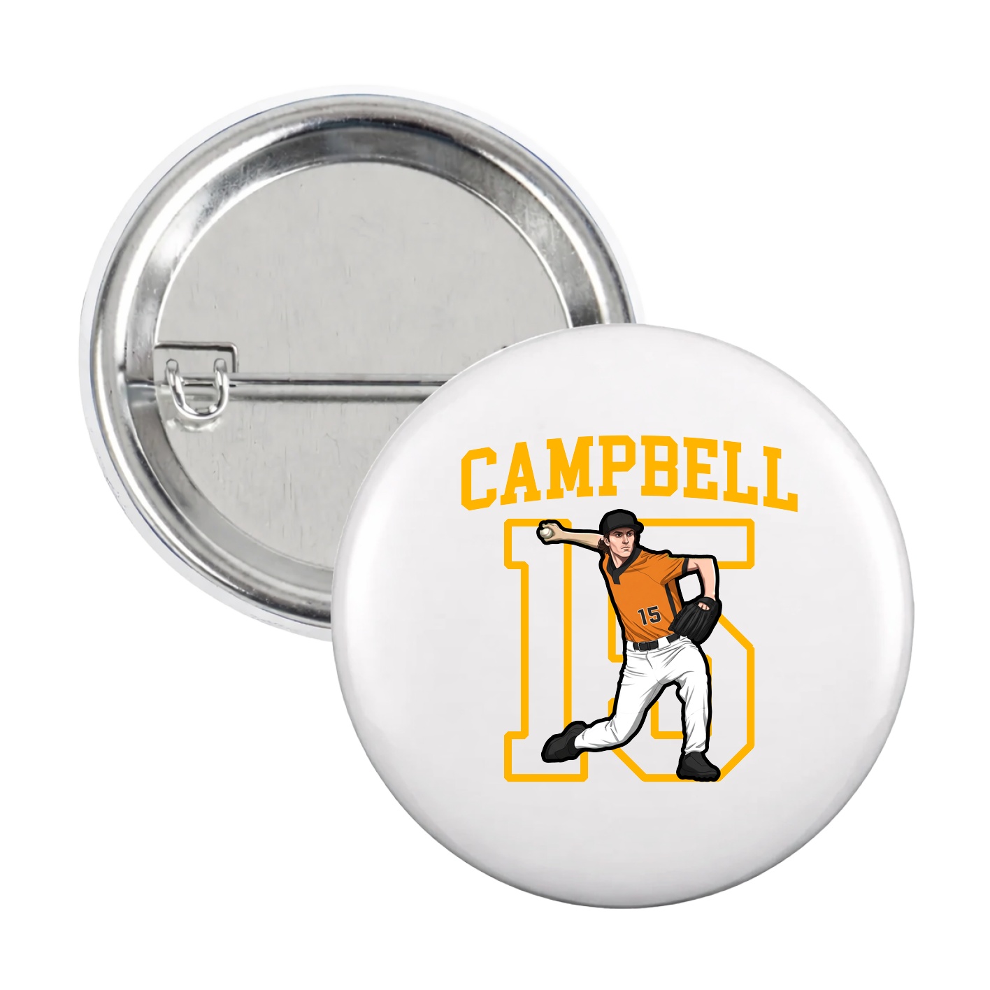 Game Day Button — Shirsey in White
