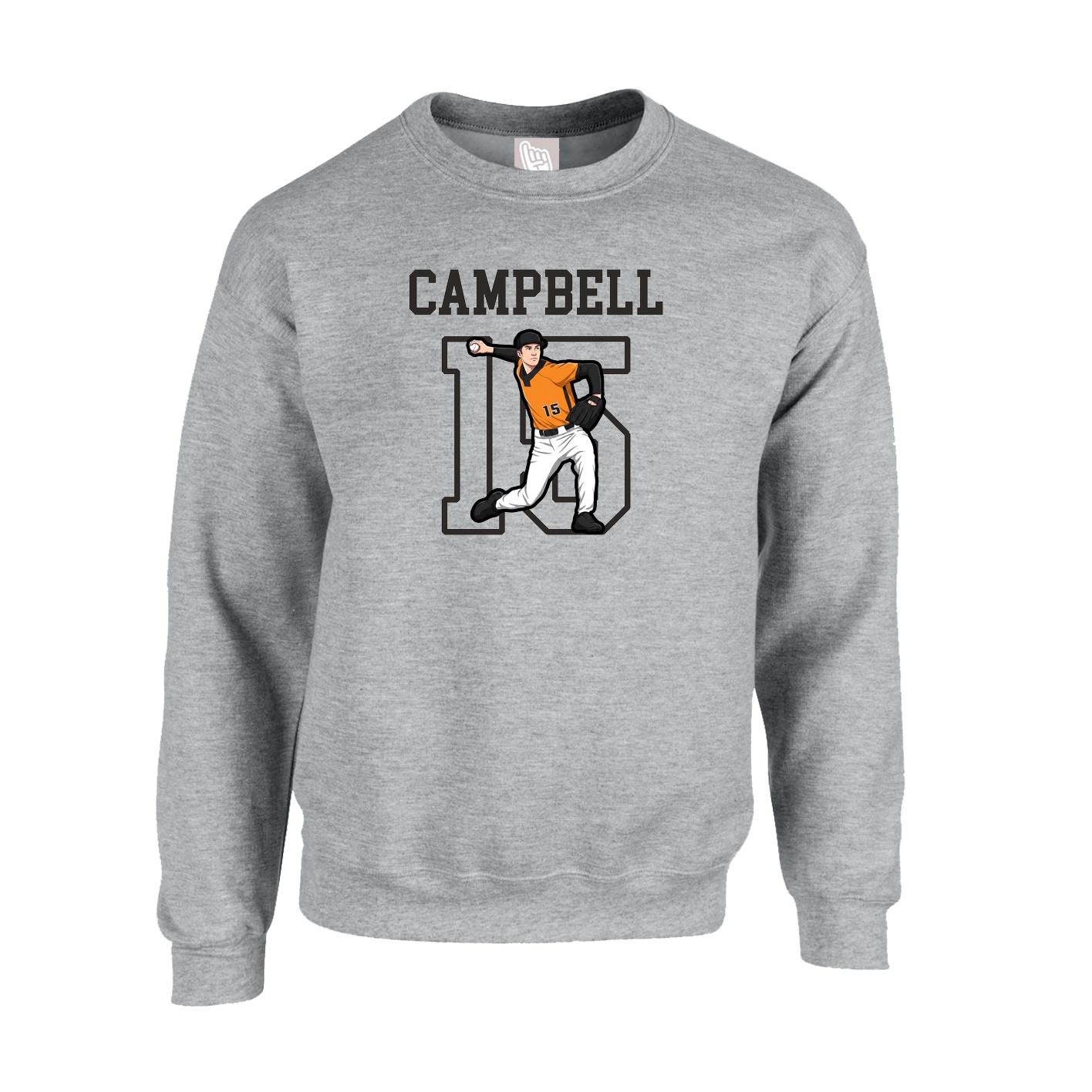 Fleece Crew — Shirsey in Grey