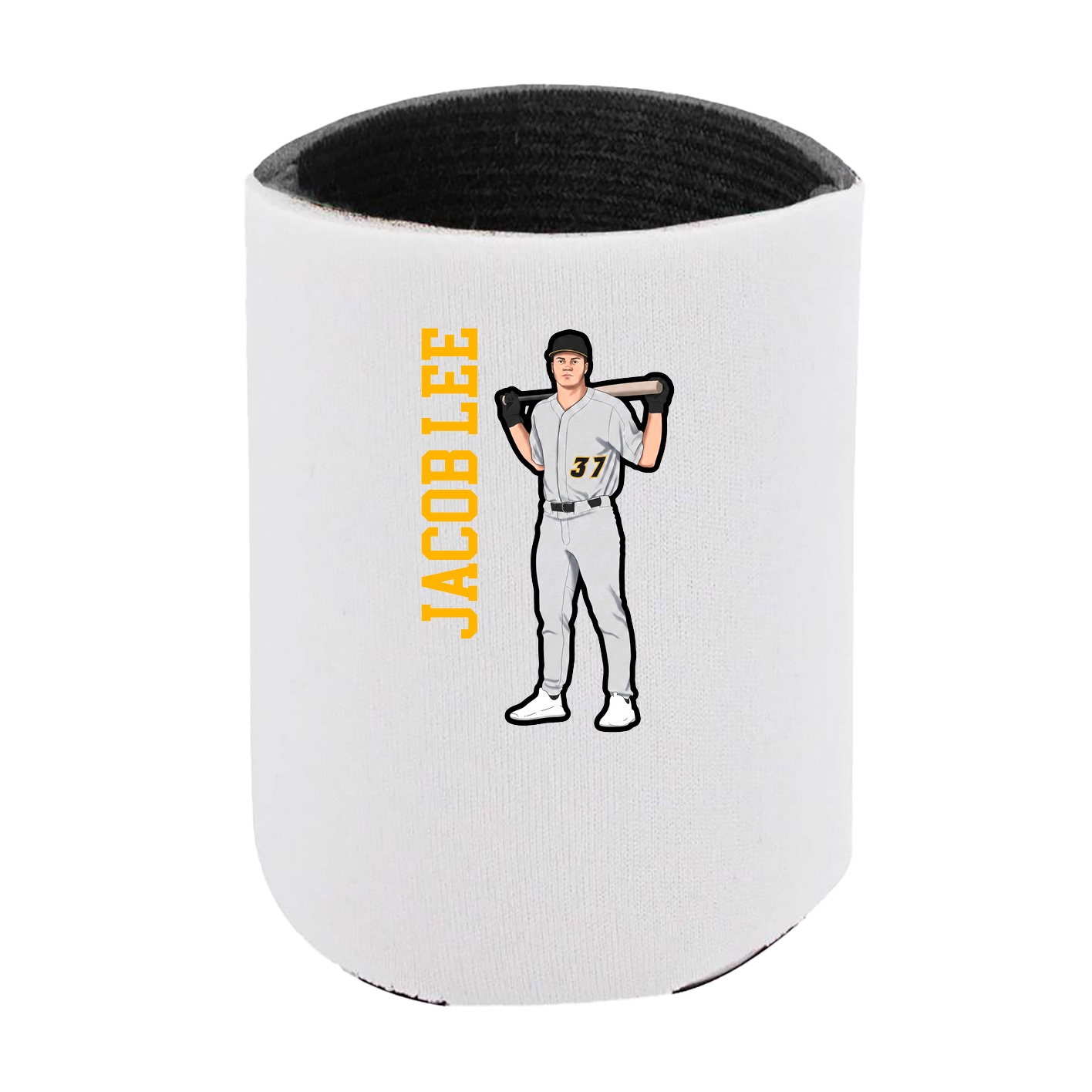 Can Holder — Name Vertical in White
