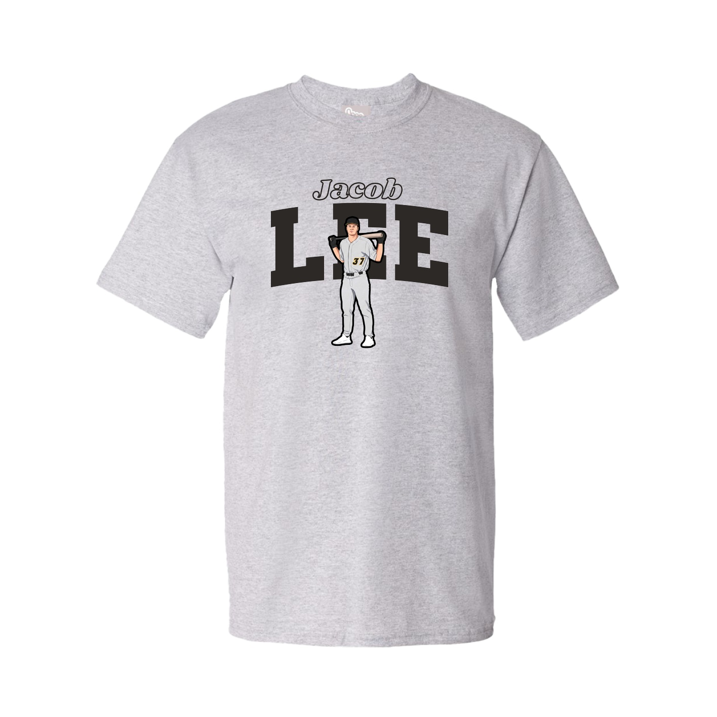 Tee — Name Arch in Grey