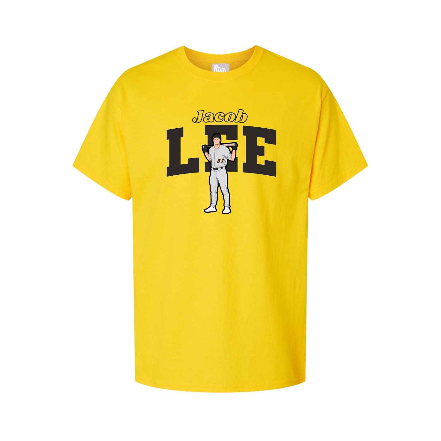 Youth Tee — Name Arch in Gold