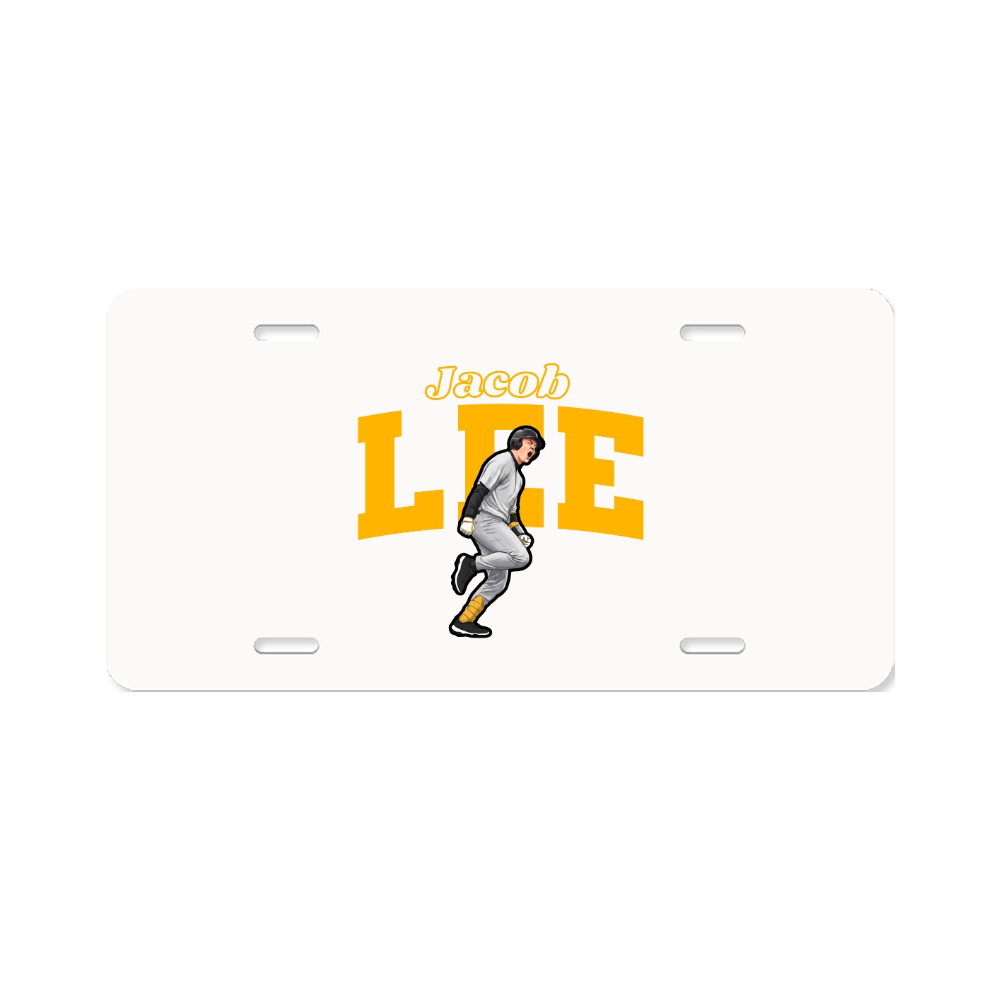 License Plate — Name Arch in Classic