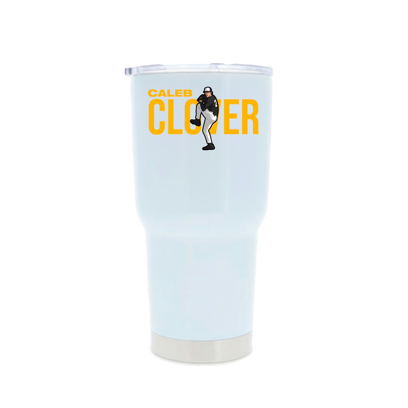30oz Stainless Steel Tumbler — Player Name in White