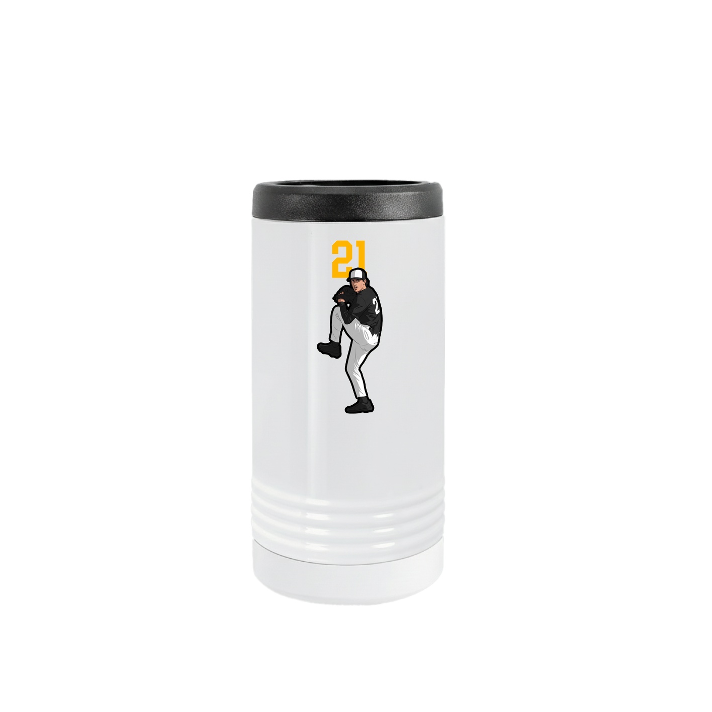 Slim Beverage Holder — Number Top in White