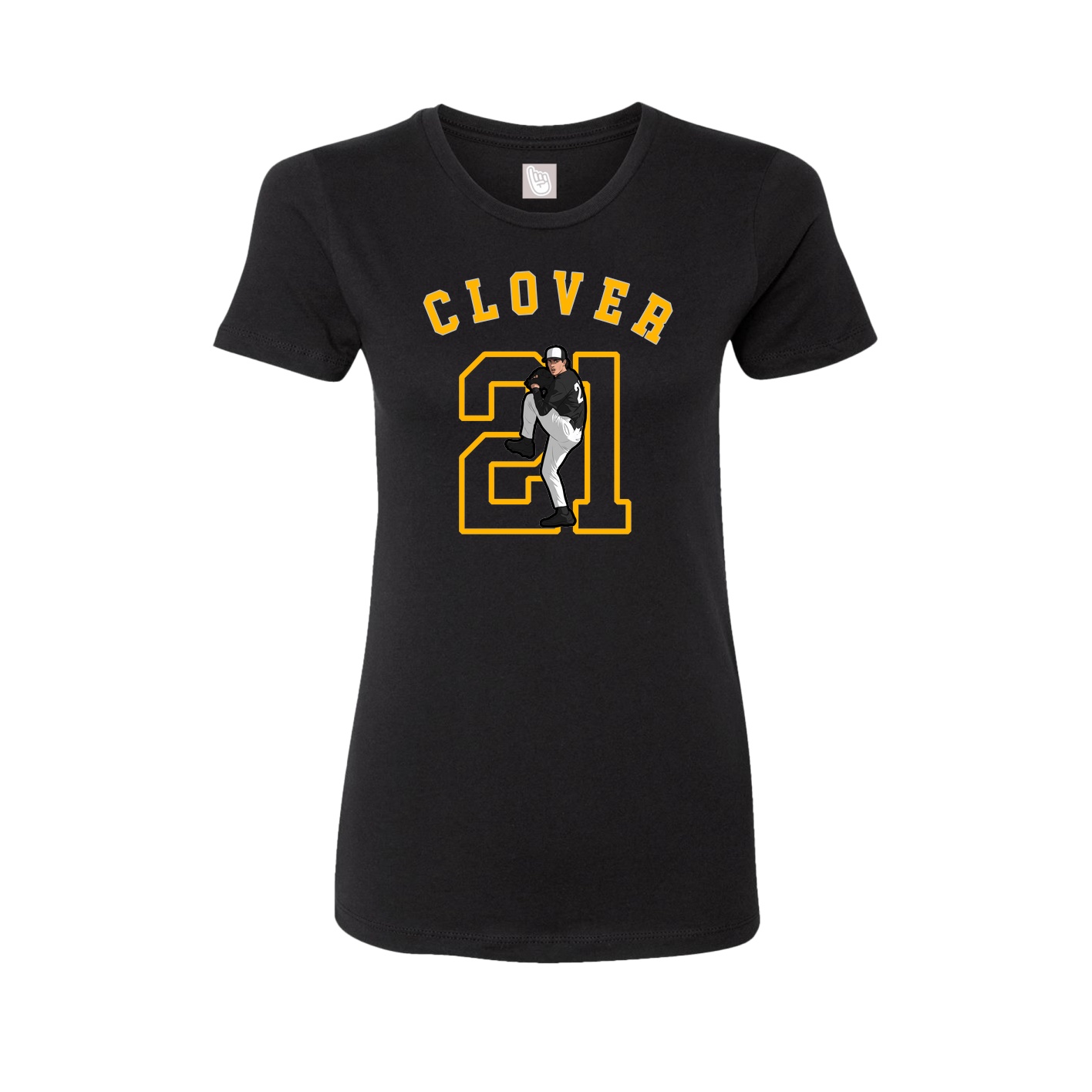 Fitted Women's Tee — Shirsey Arch in Black