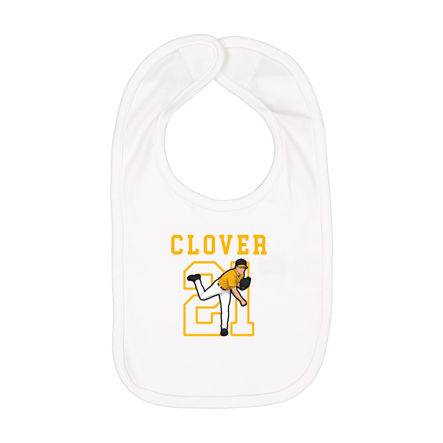 Infant Bib — Shirsey in White