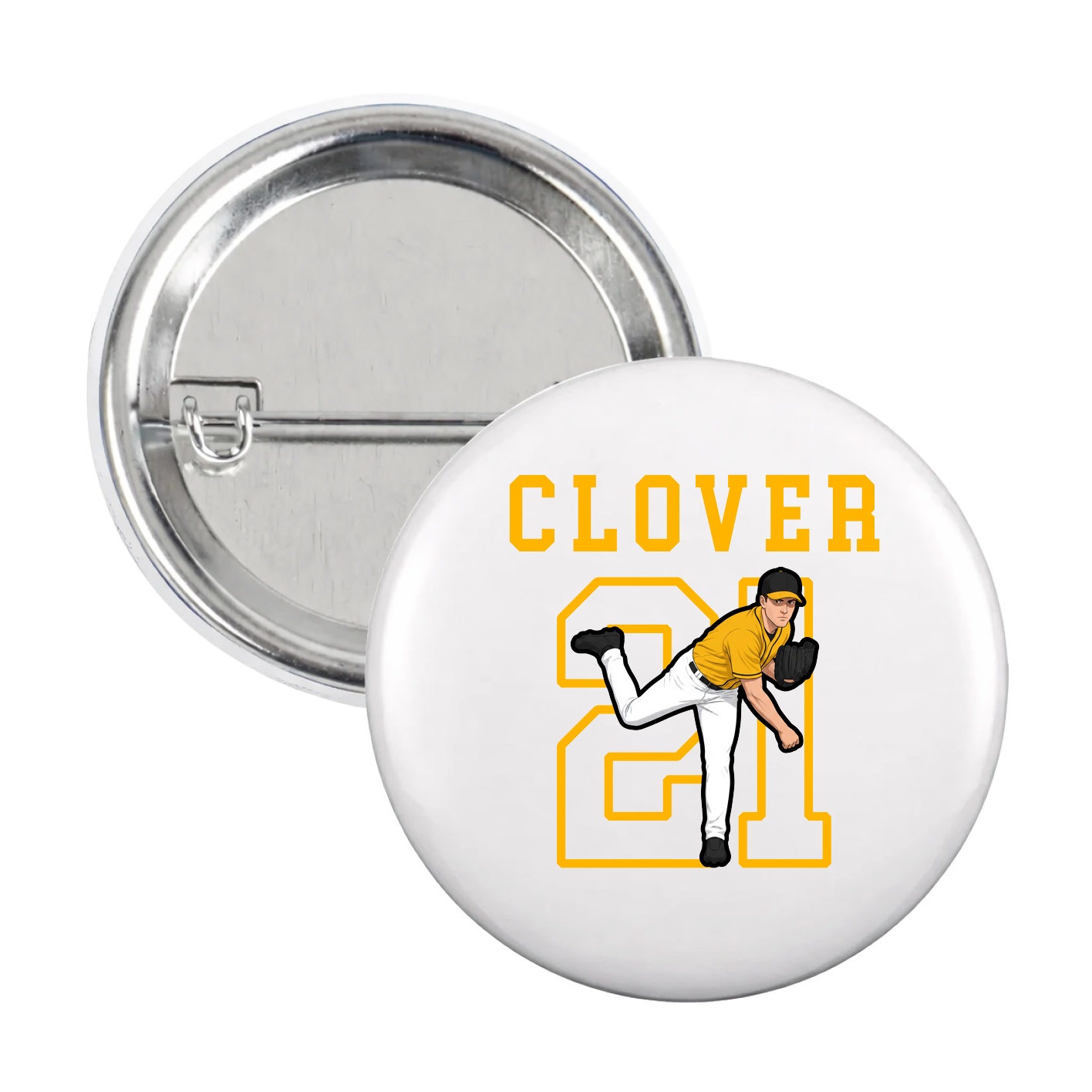Game Day Button — Shirsey in White