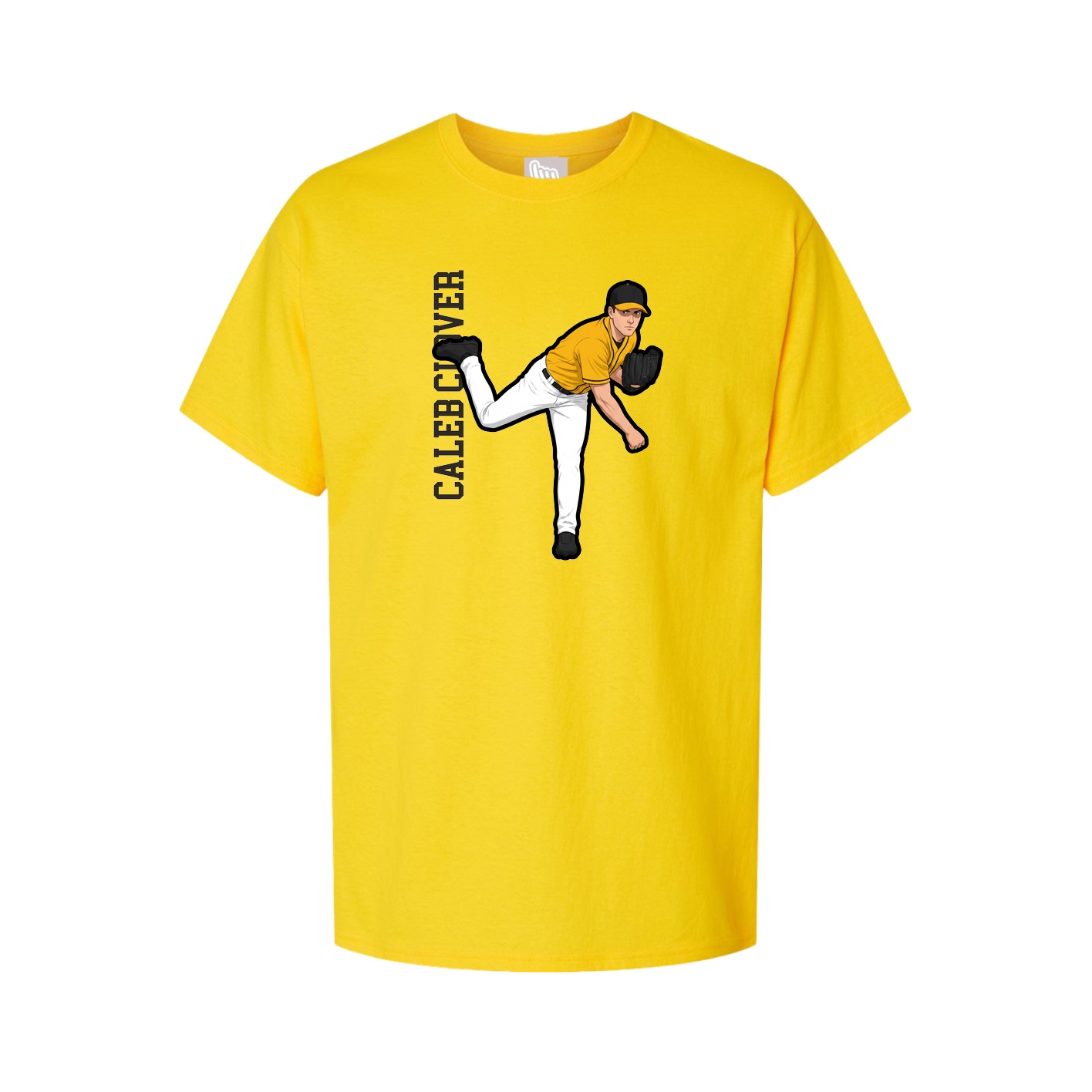 Tee — Name Vertical in Gold