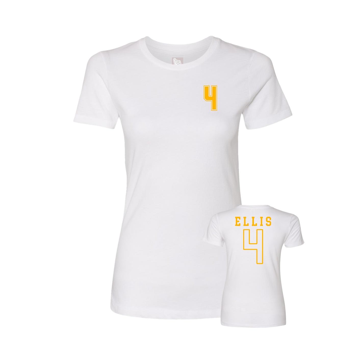 Womens Tee — Chest Back in White