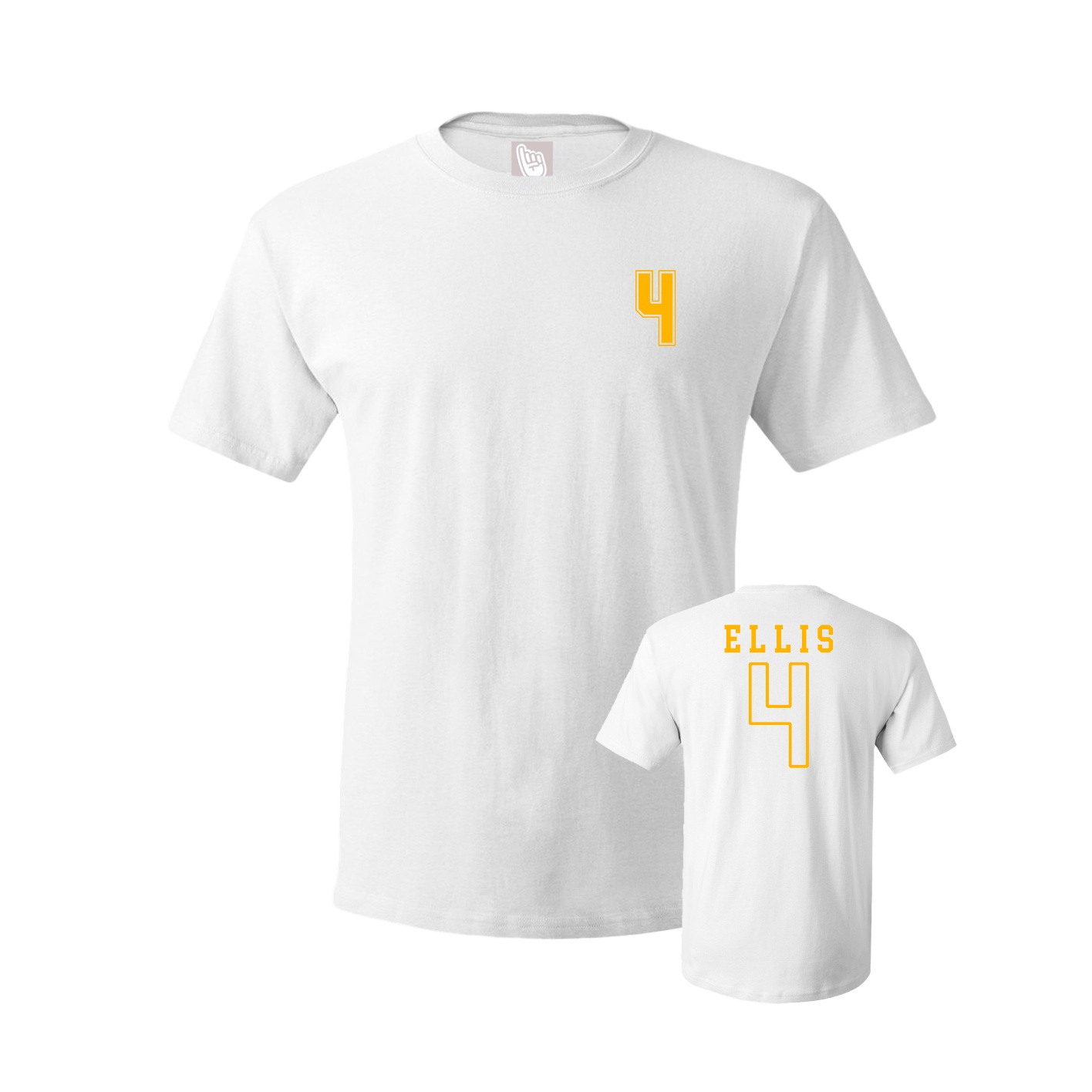 Youth Tee — Chest Back in White