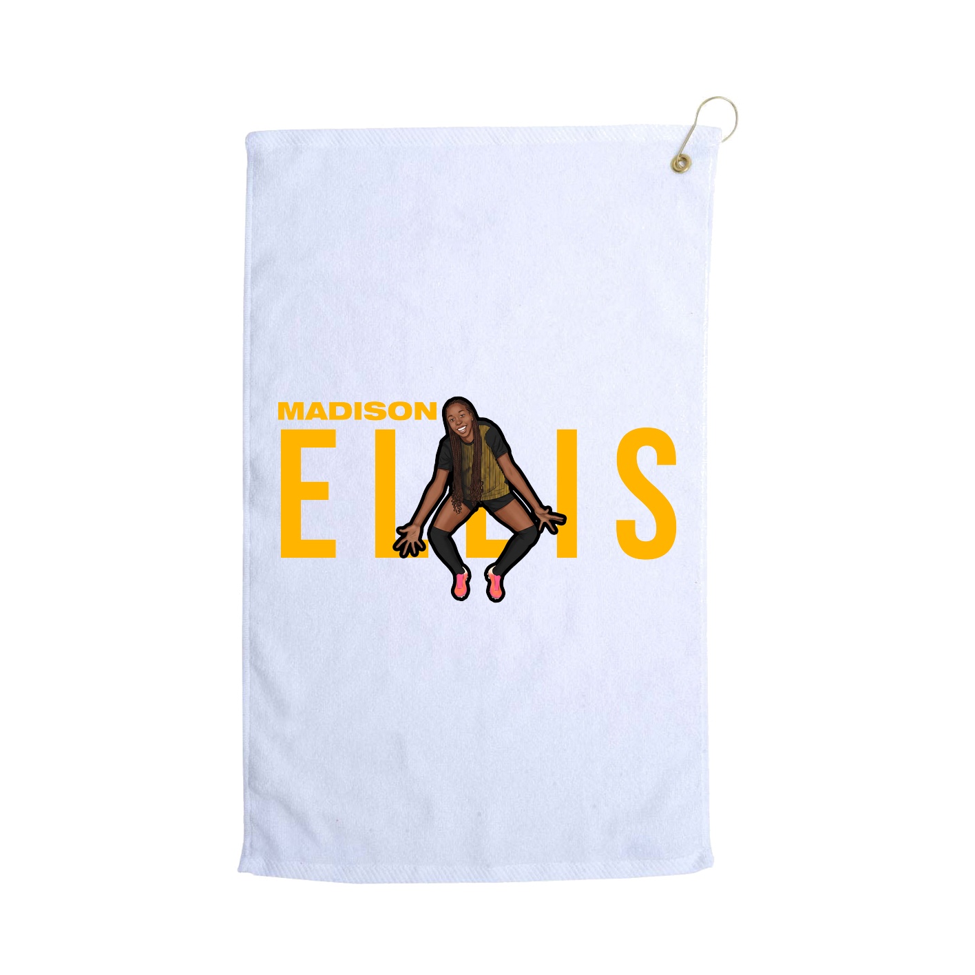 Golf Towel — Player Name in White
