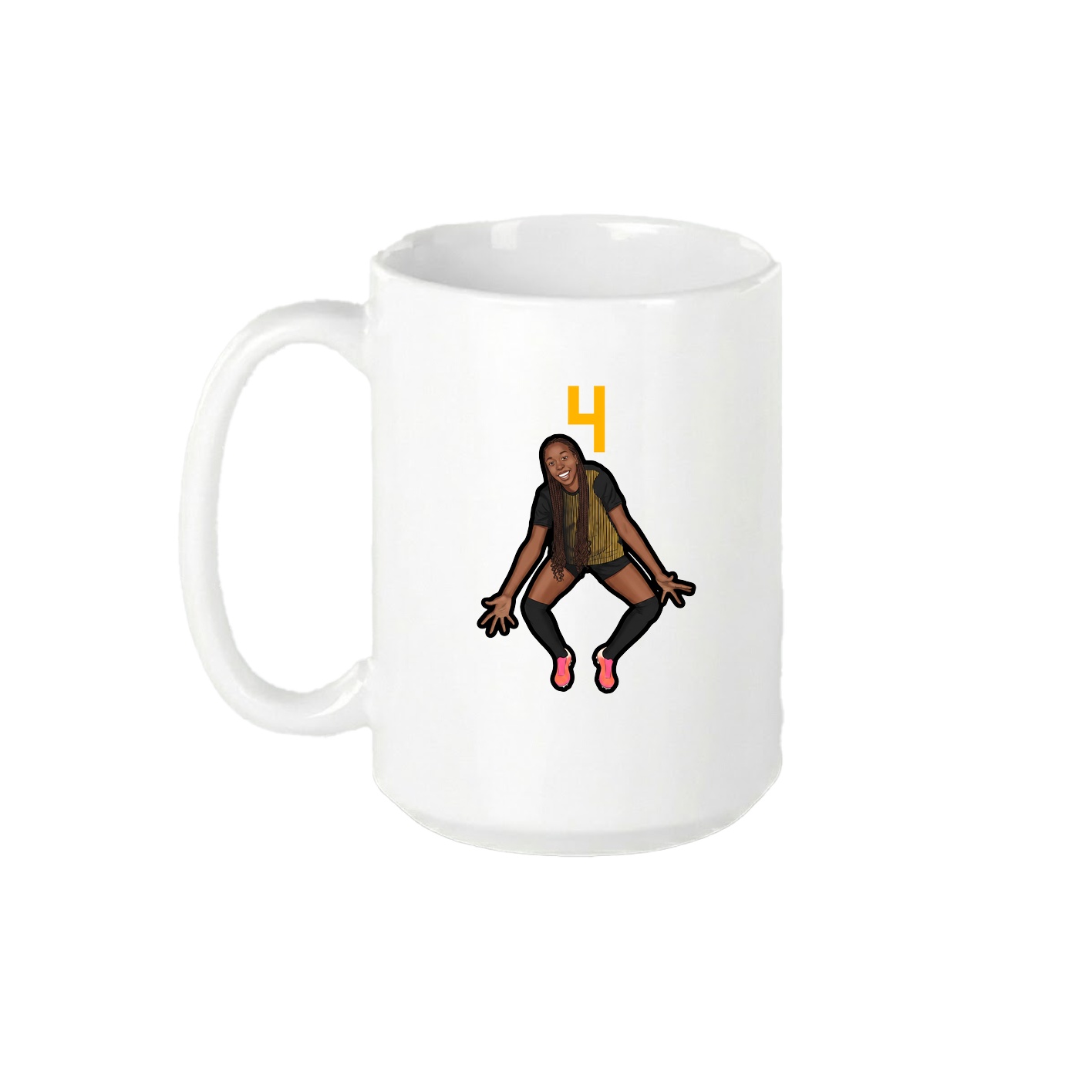 15oz Coffee Mug — Number Top in White