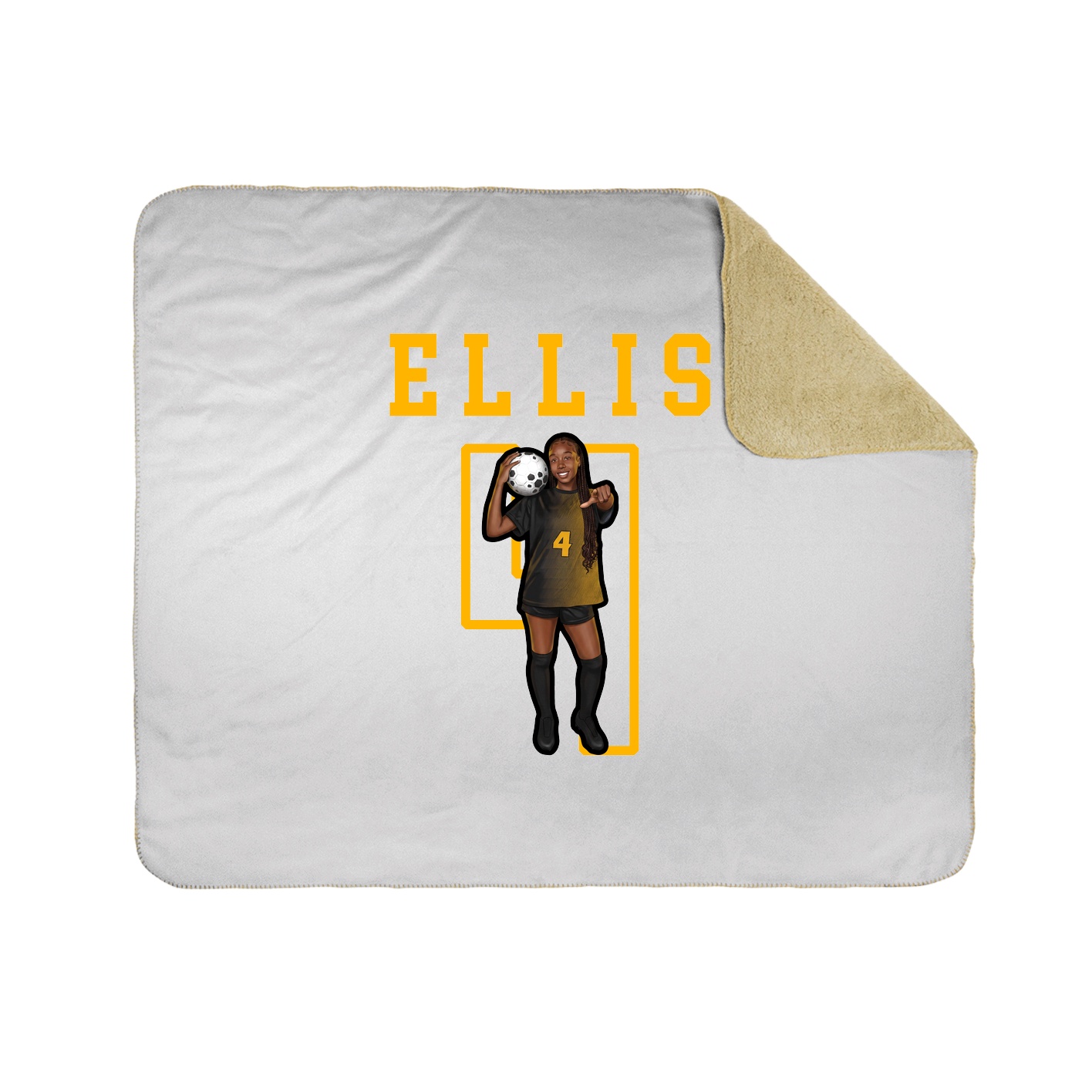 Throw Blanket — Shirsey in White