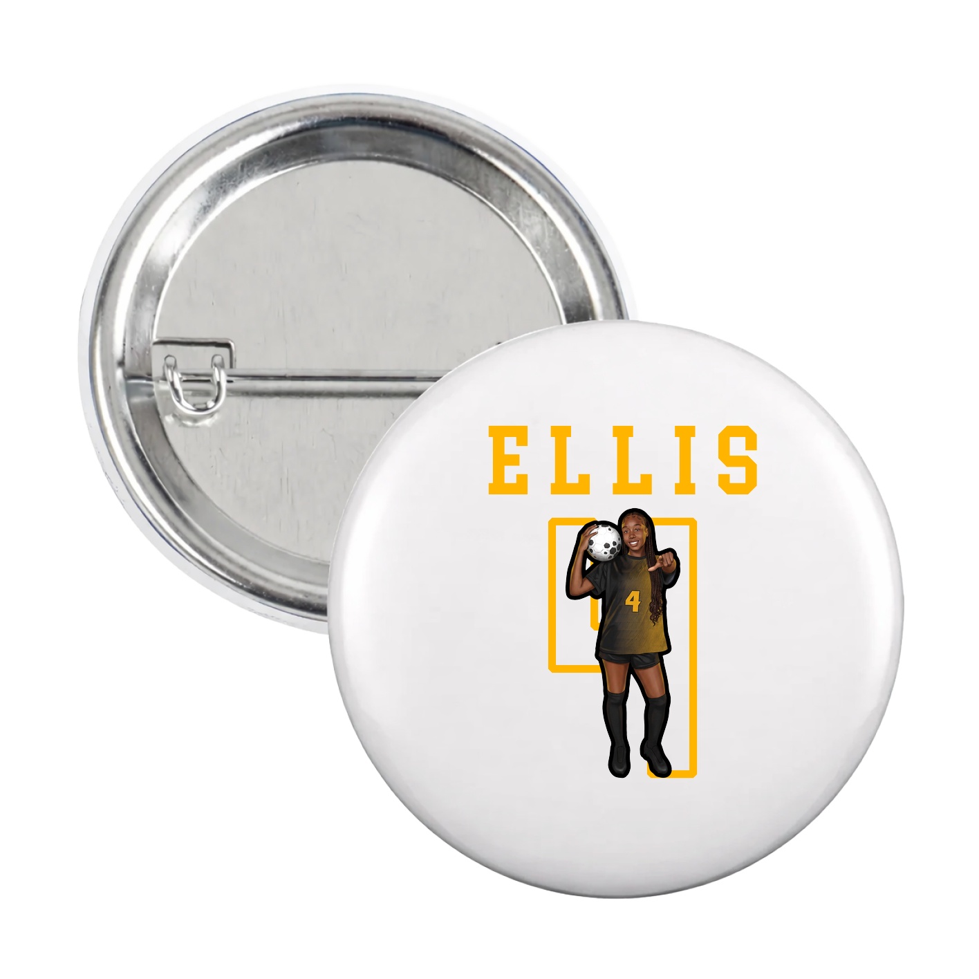 Game Day Button — Shirsey in White
