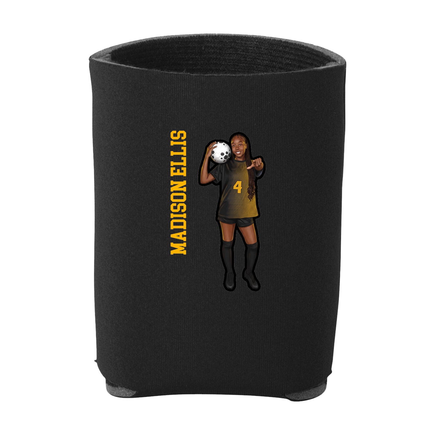 Can Holder — Name Vertical in Black